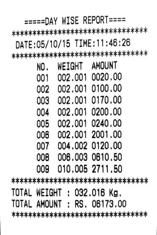 RECEIPT PRINTING WEIGHING SCALE ( PRICE COMPUTING) - Image 2