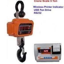 Crane Scale 3 Ton With Wireless Indicator With USB Pen Drive